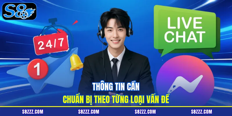 Thông tin cần chuẩn bị theo từng loại vấn đề